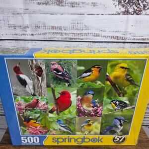 Springbok 500-piece jigsaw bird species puzzle NIB